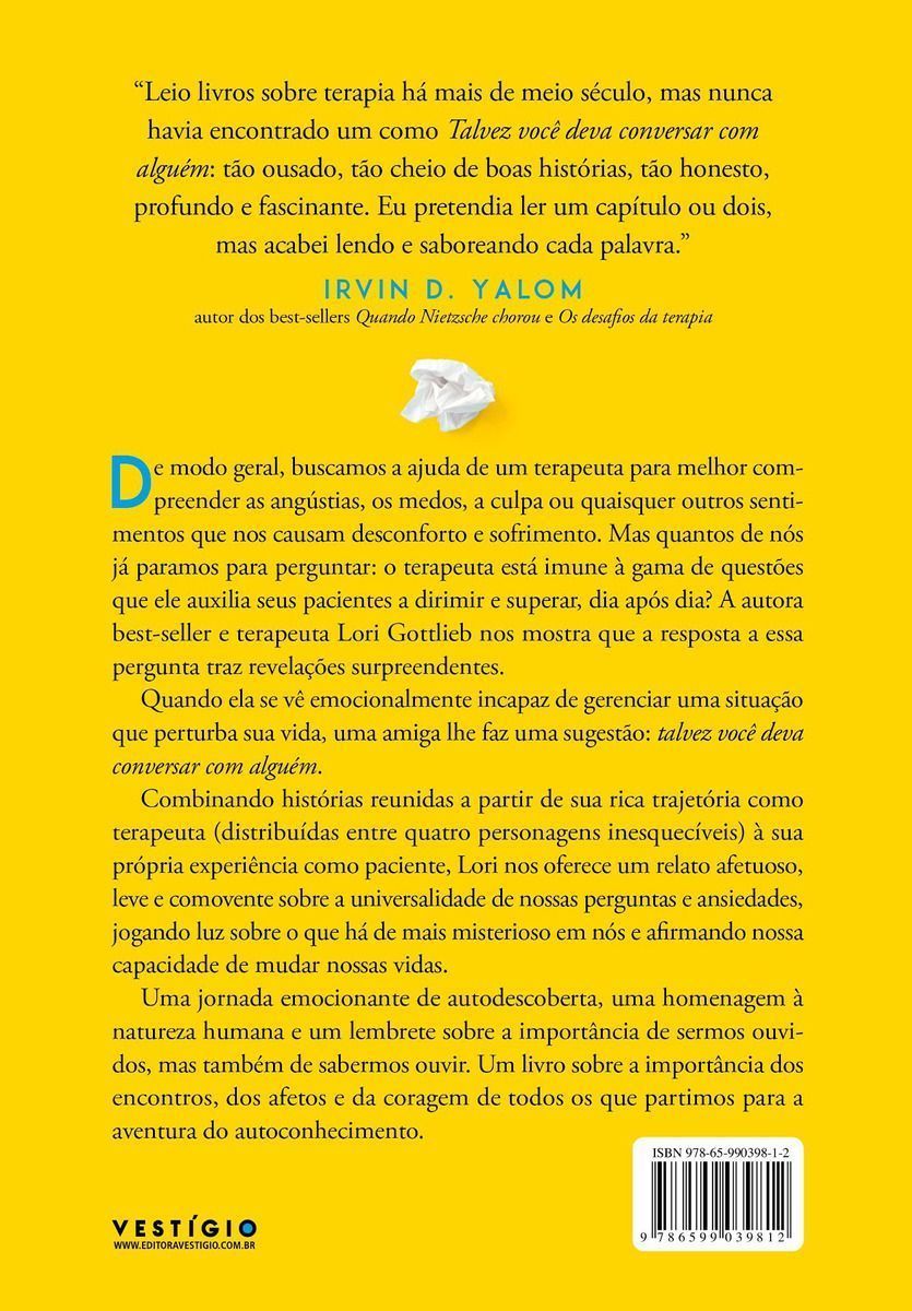 Talvez Você Deva Conversar Com Alguém