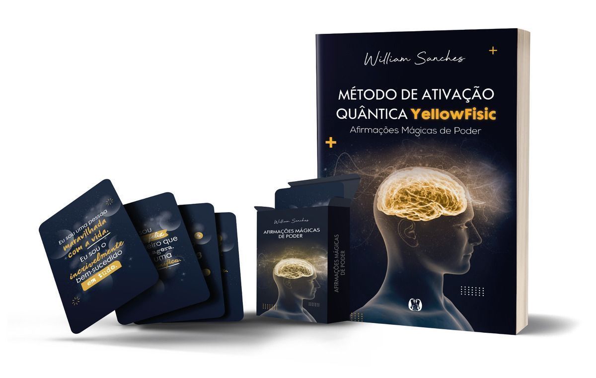 Kit Método de Ativação Quântica YellowFisic - Afirmações Mágica de Poder