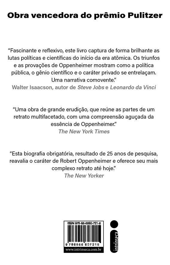 Oppenheimer - O Triunfo e a Tragédia do Prometeu Americano