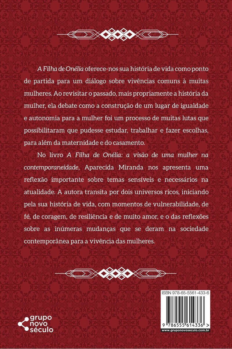A Filha De Onélia - A Visão De Uma Mulher Na Contemporaneidade