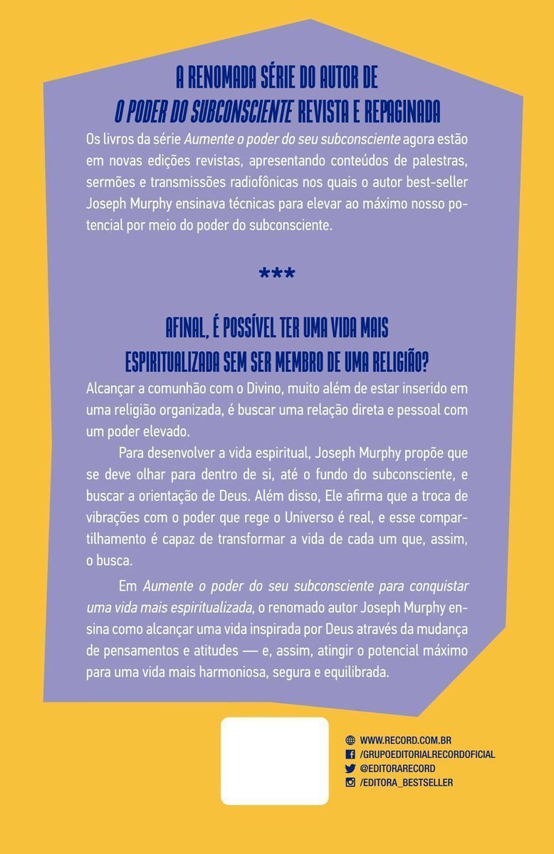 Aumente o Poder do Seu Subconsciente Para Conquistar Uma Vida Mais Espiritualizada