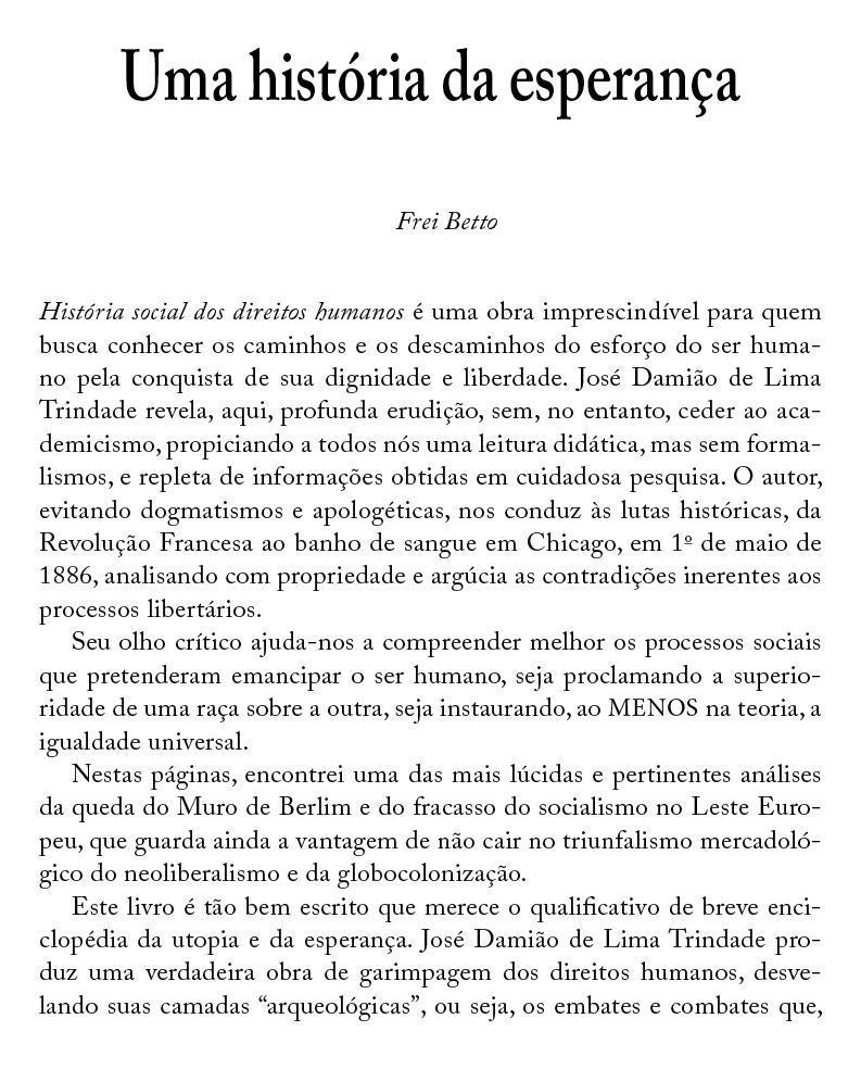 História Social Dos Direitos Humanos