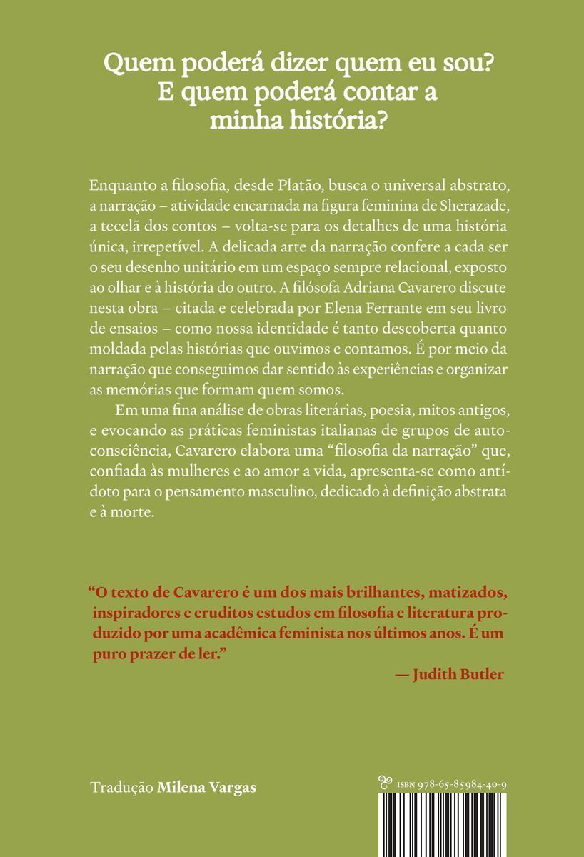 Olha-Me e Narra-Me - Filosofia da Narração