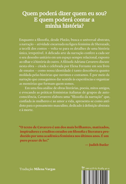 Olha-Me e Narra-Me - Filosofia da Narração