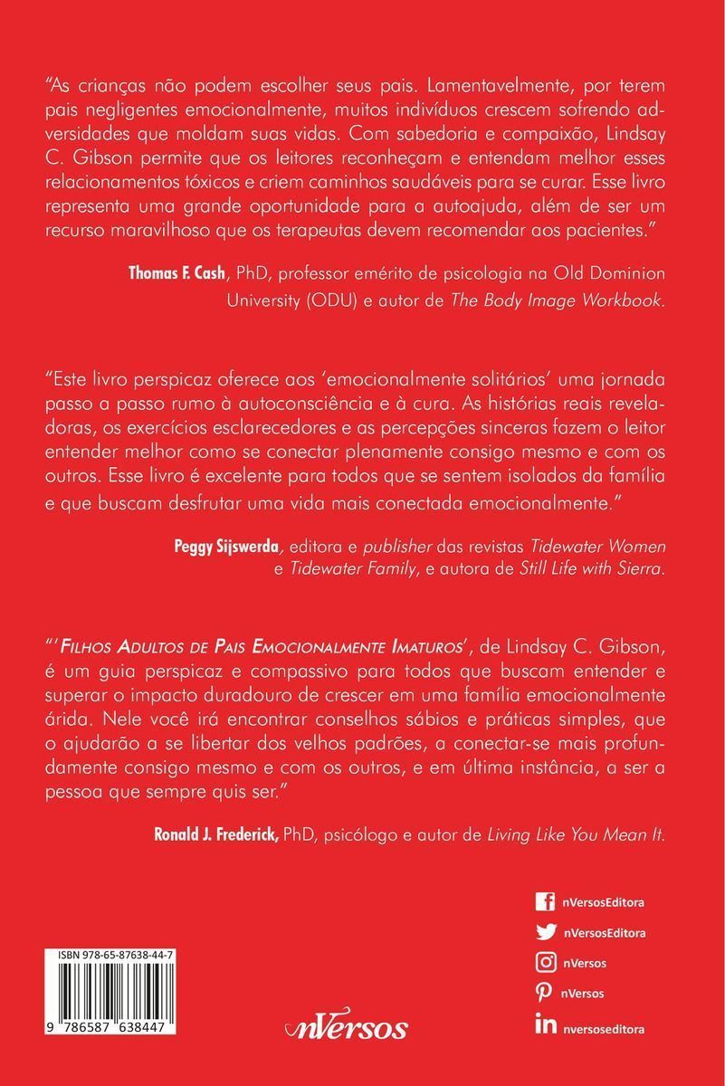 Filhos Adultos De Pais Emocionalmente Imaturos - 03Ed/21