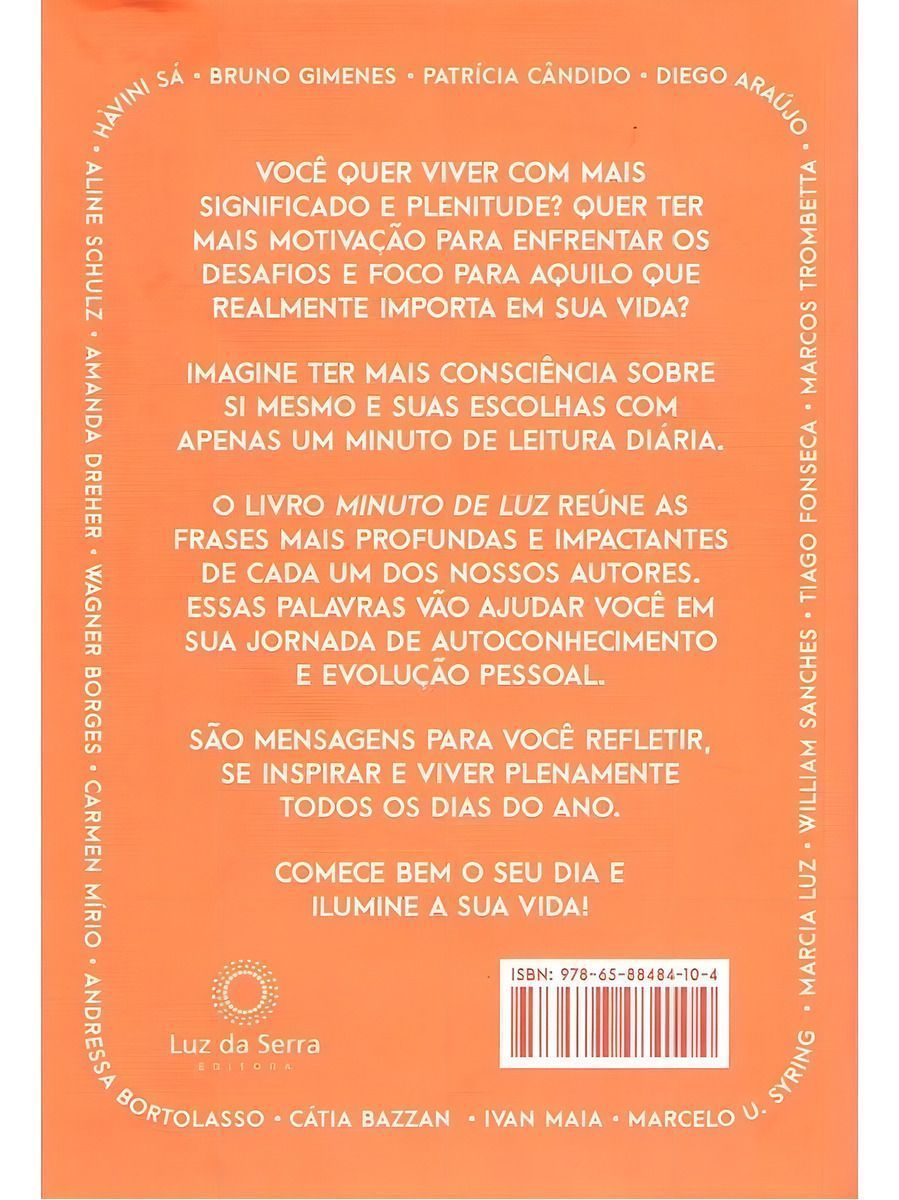 Minuto de Luz - 365 Mensagens Inspiradoras para Iluminar os Seus Dias