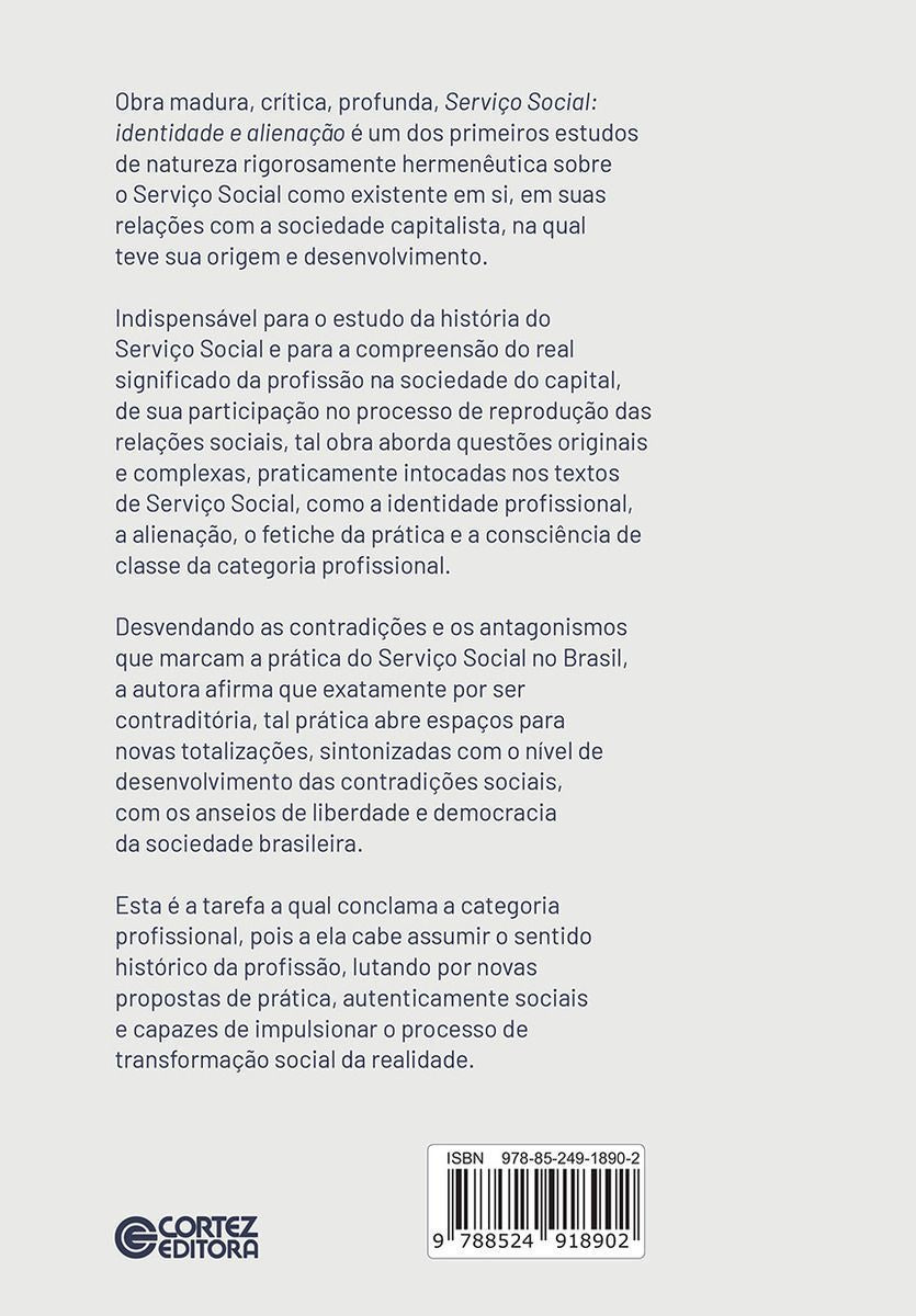 Serviço Social - Identidade e Alienação