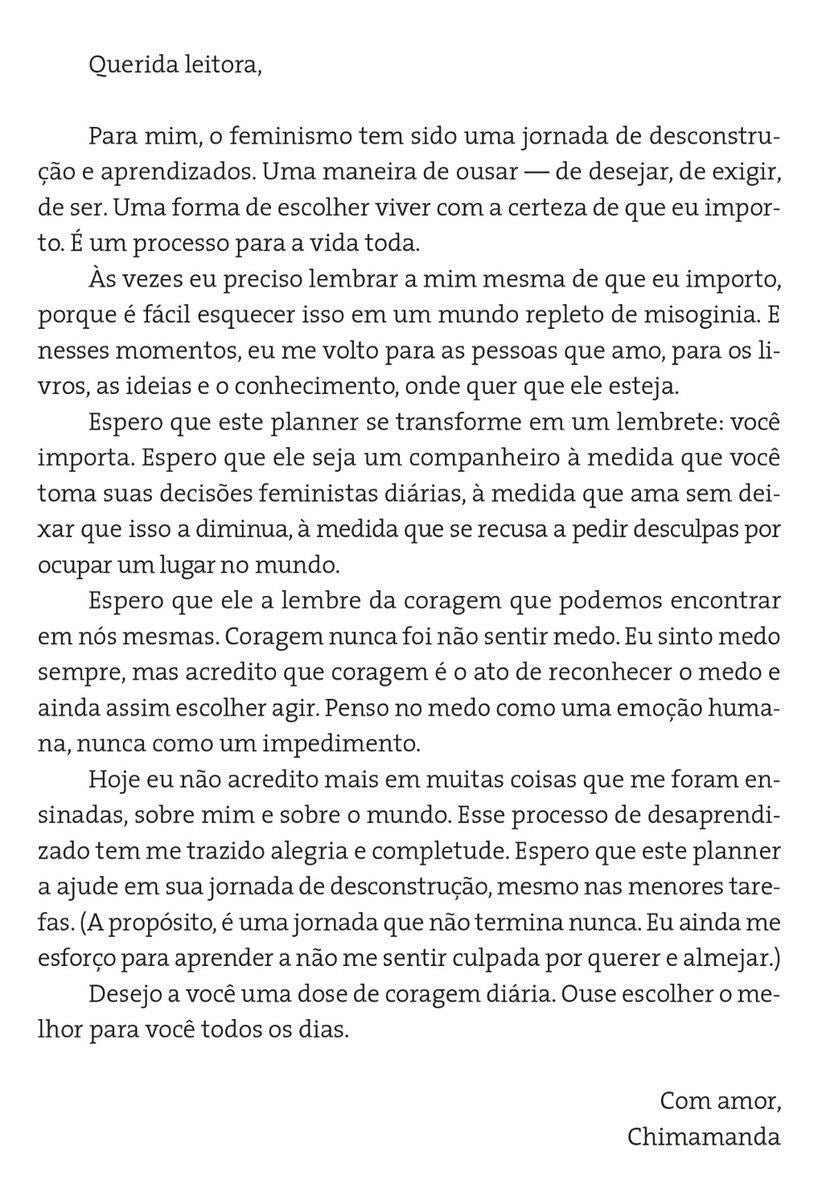 Sejamos todos feministas: Planner 2021