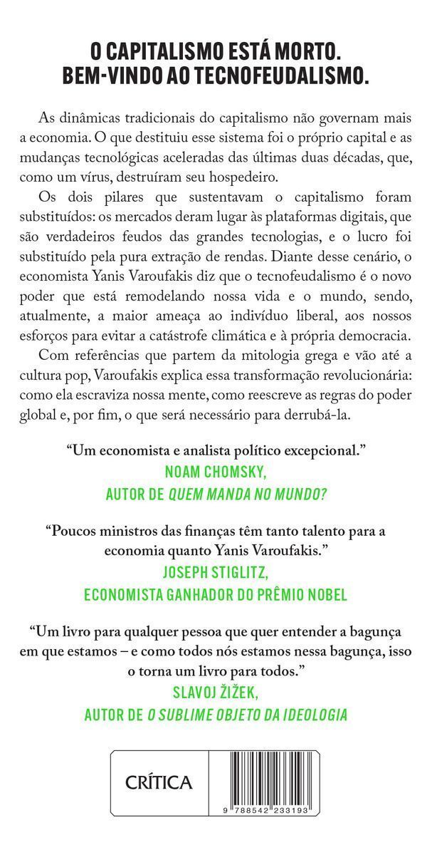 Tecnofeudalismo - O Que Matou o Capitalismo