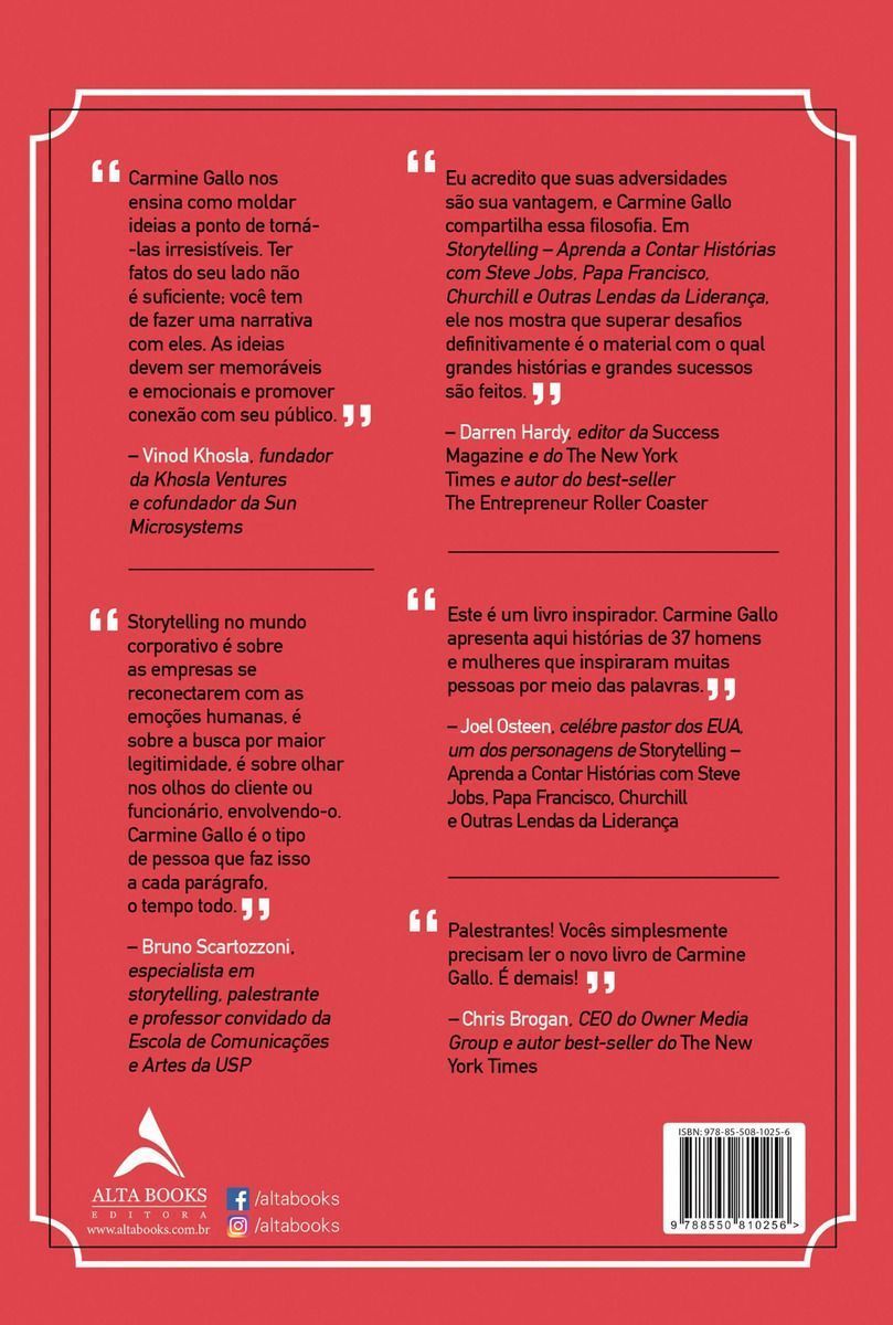 Storytelling - Aprenda a contar histórias com Steve Jobs, Papa Francisco, Churchill e outras lendas
