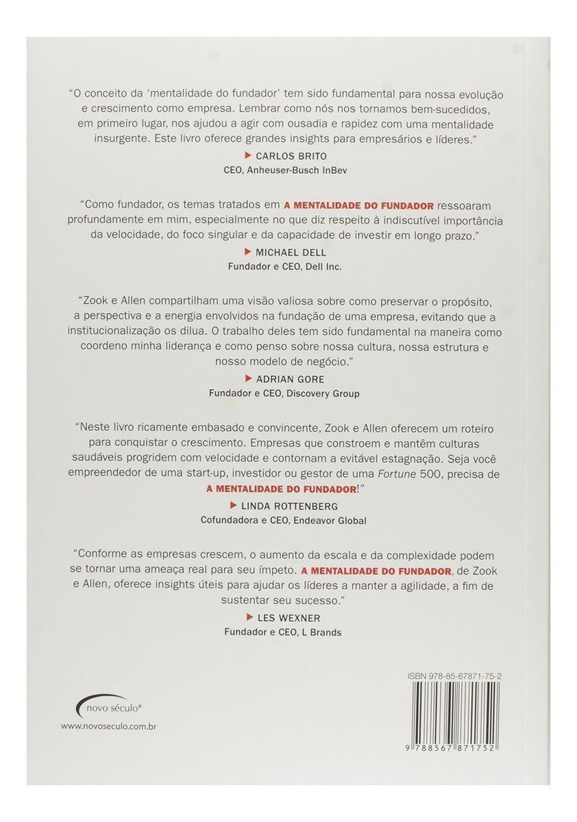 a Mentalidade Do Fundador - a Chave Para Sua Empresa Enfrentar As Crises e Continuar Vencendo