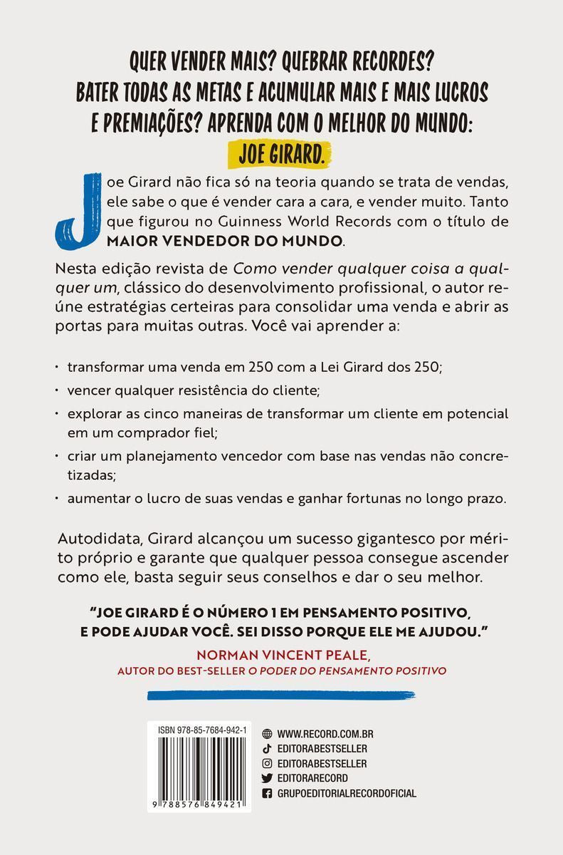 Como Vender Qualquer Coisa a Qualquer Um (Ed. Revista)