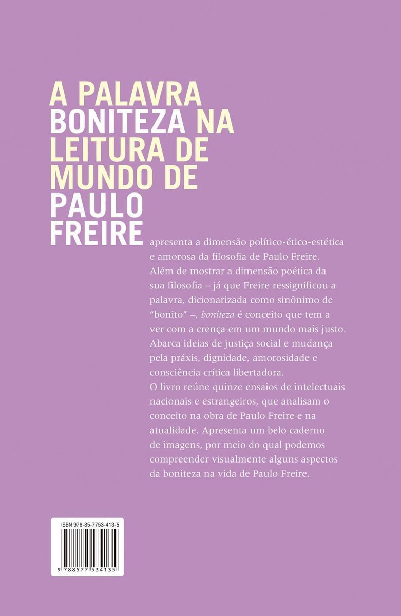 A Palavra Boniteza na Leitura de Mundo de Paulo Freire